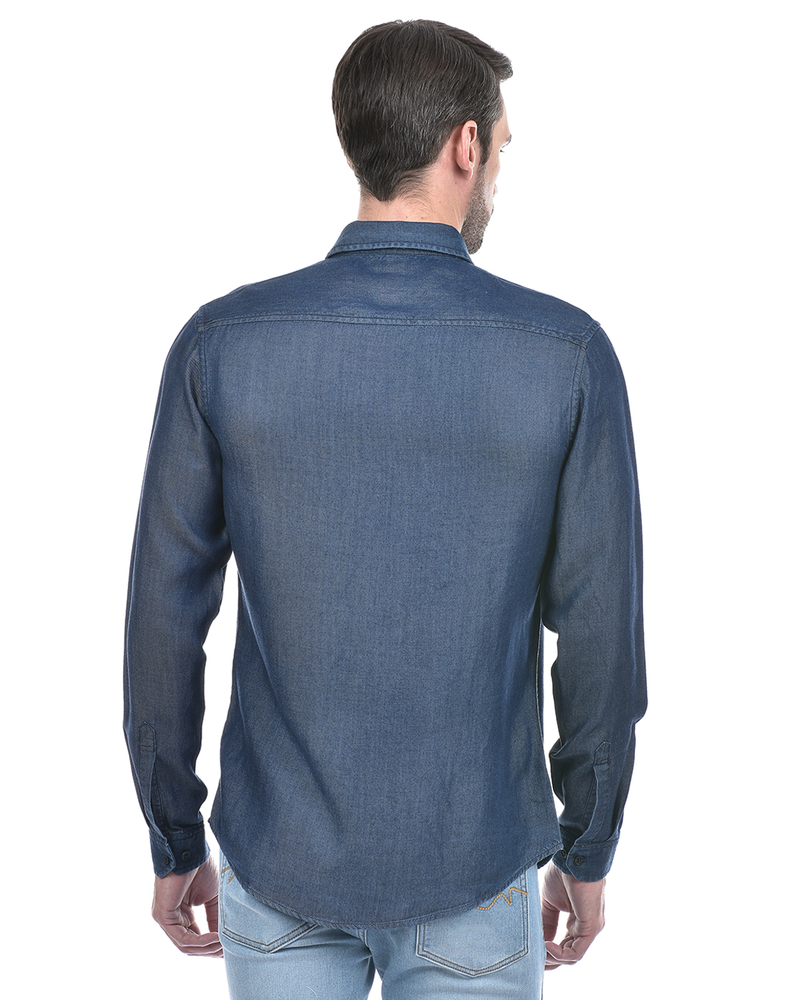 Numero Uno Men Solid Blue Shirt